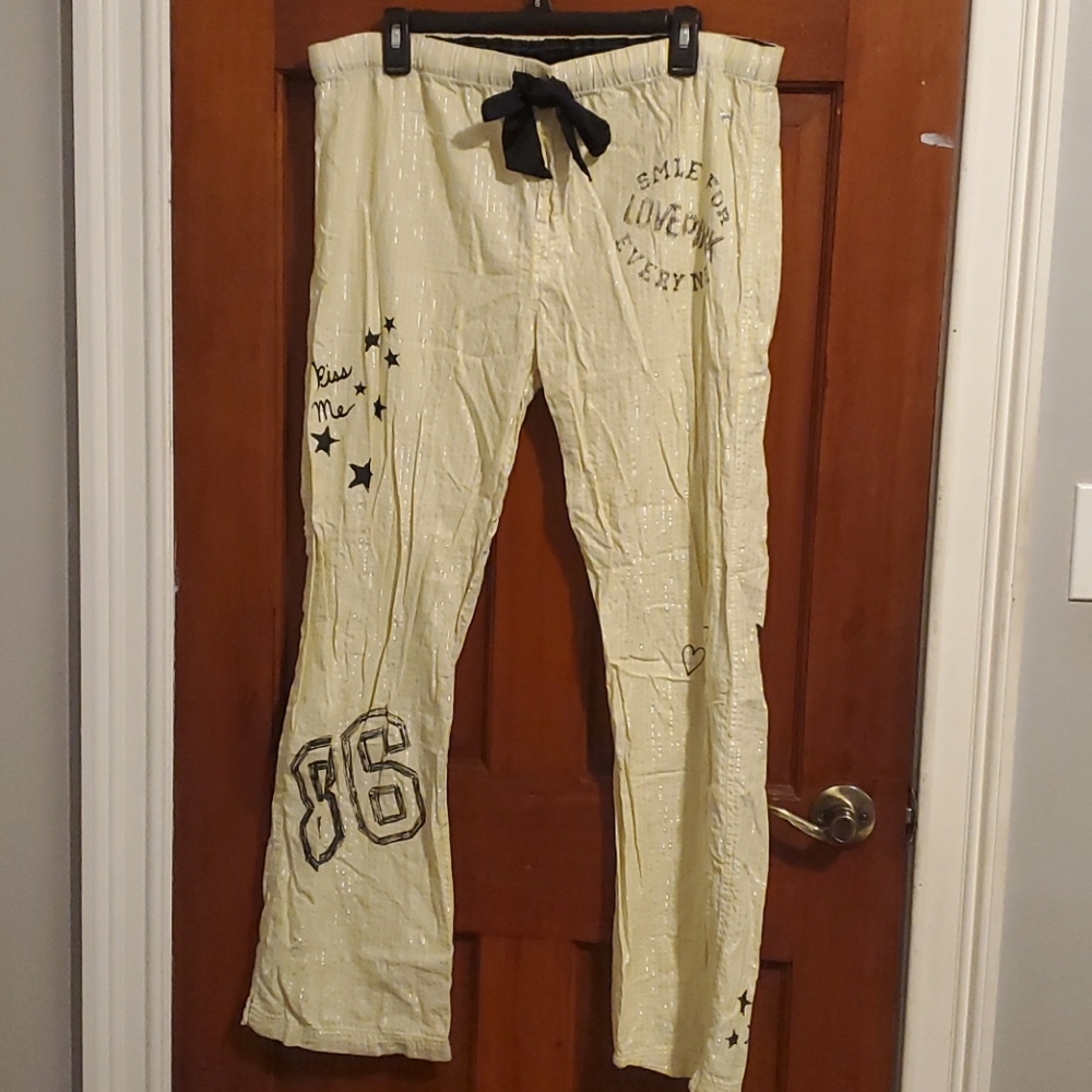 Pink Graphic Pajama Pants